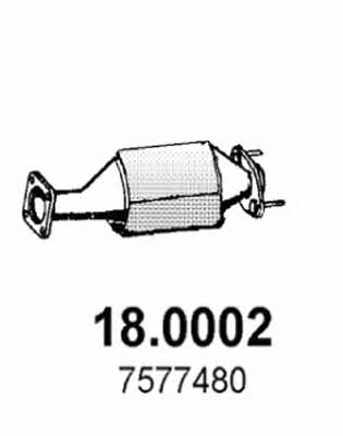 Asso 18.0002 Catalytic Converter 180002