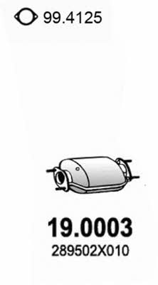  19.0003 Catalytic Converter 190003