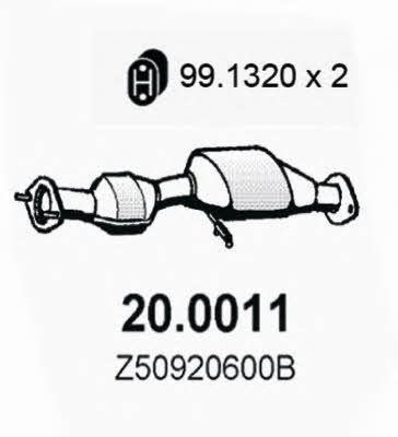 Asso 20.0011 Catalytic Converter 200011