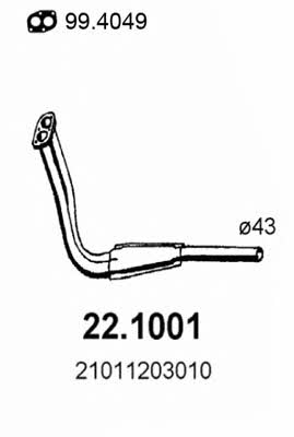 Asso 22.1001 Exhaust pipe 221001