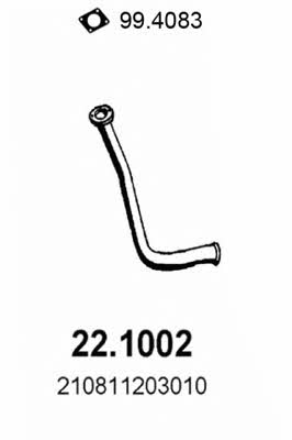 Asso 22.1002 Exhaust pipe 221002