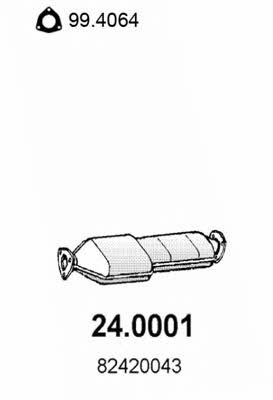 Asso 24.0001 Catalytic Converter 240001