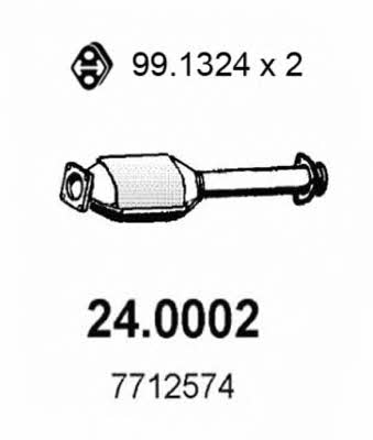 Asso 24.0002 Catalytic Converter 240002