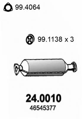 Asso 24.0010 Catalytic Converter 240010