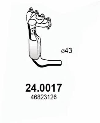 Asso 24.0017 Catalytic Converter 240017