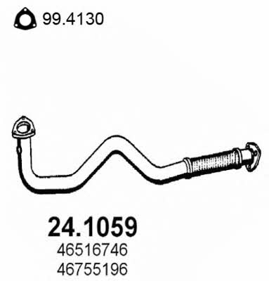 Asso 24.1059 Exhaust pipe 241059