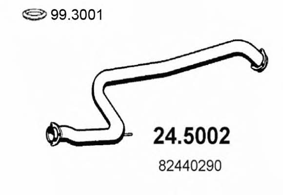 Asso 24.5002 Exhaust pipe 245002