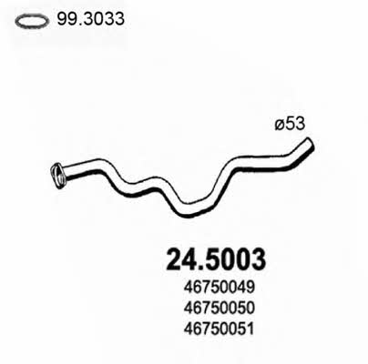Asso 24.5003 Exhaust pipe 245003