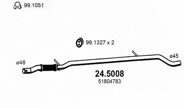 Asso 24.5008 Exhaust pipe 245008