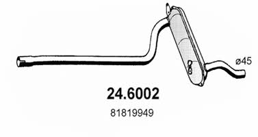 Asso 24.6002 Central silencer 246002