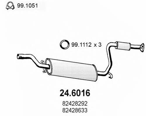 Asso 24.6016 Central silencer 246016