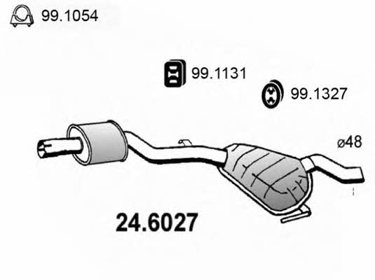 Asso 24.6027 Central silencer 246027