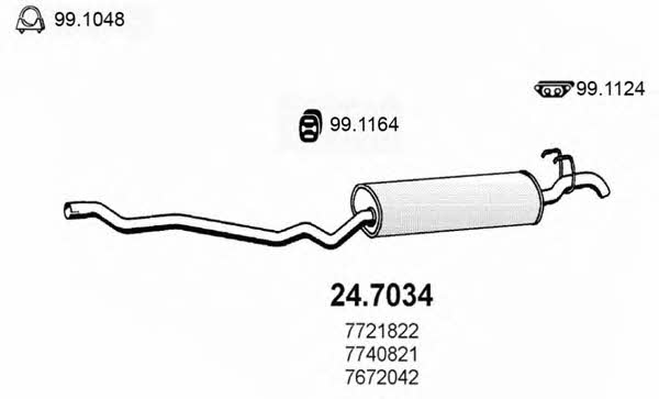 Asso 24.7034 End Silencer 247034