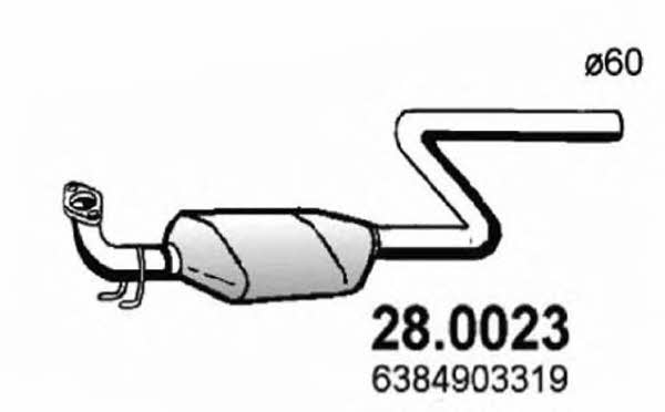 Asso 28.0023 Catalytic Converter 280023