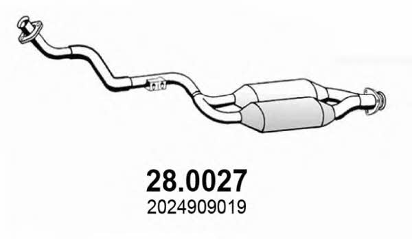 Asso 28.0027 Catalytic Converter 280027