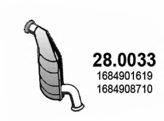Asso 28.0033 Catalytic Converter 280033