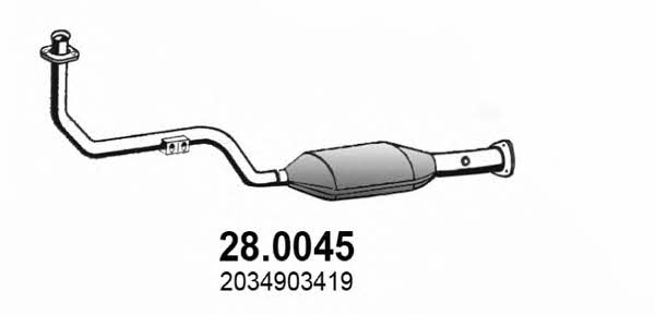 Asso 28.0045 Catalytic Converter 280045
