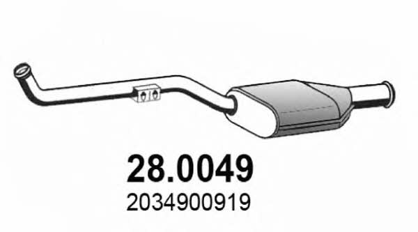 Asso 28.0049 Catalytic Converter 280049