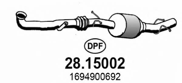 Asso 28.15002 Diesel particulate filter DPF 2815002