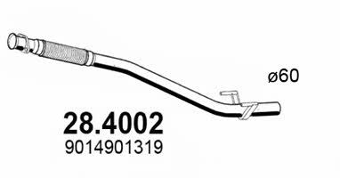 Asso 28.4002 Exhaust pipe 284002