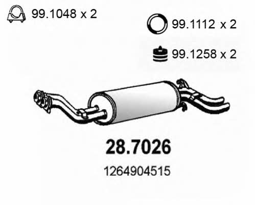 Asso 28.7026 End Silencer 287026