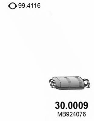 Asso 30.0009 Catalytic Converter 300009
