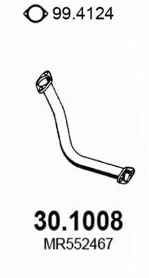 Asso 30.1008 Exhaust pipe 301008