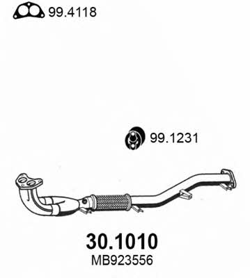 Asso 30.1010 Exhaust pipe 301010