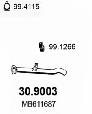 Asso 30.9003 Exhaust pipe 309003