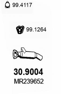  30.9004 Exhaust pipe 309004