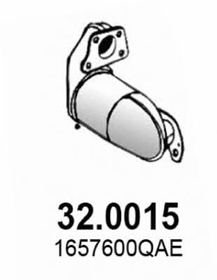 Asso 32.0015 Catalytic Converter 320015
