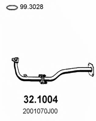 Asso 32.1004 Exhaust pipe 321004