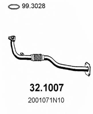 Asso 32.1007 Exhaust pipe 321007