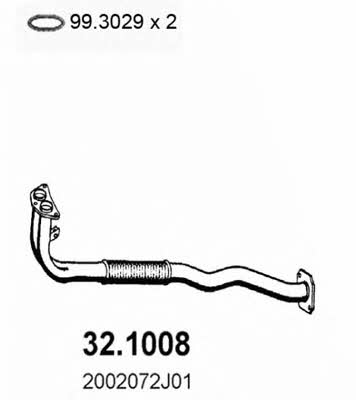 Asso 32.1008 Exhaust pipe 321008