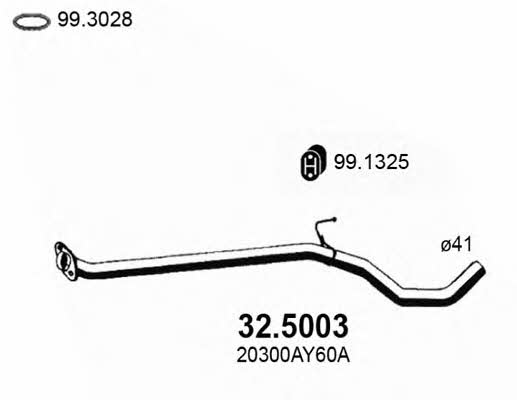  32.5003 Exhaust pipe 325003