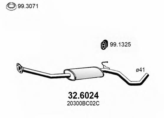 Asso 32.6024 Central silencer 326024