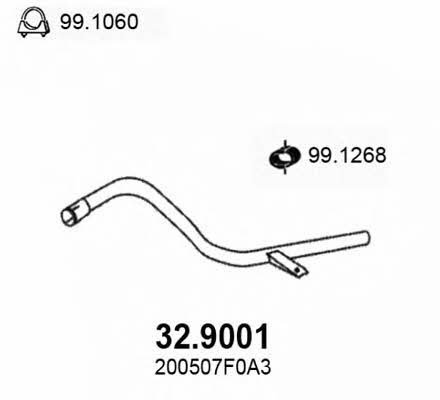  32.9001 Exhaust pipe 329001