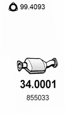 Asso 34.0001 Catalytic Converter 340001