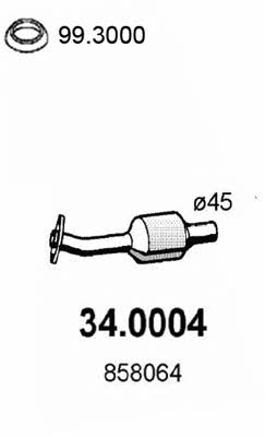 Asso 34.0004 Catalytic Converter 340004