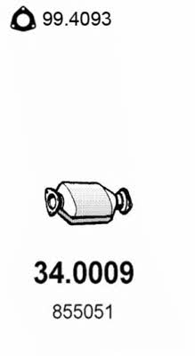 Asso 34.0009 Catalytic Converter 340009