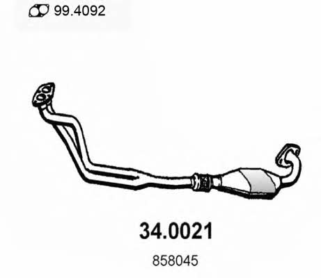  34.0021 Catalytic Converter 340021