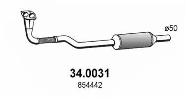 Asso 34.0031 Catalytic Converter 340031
