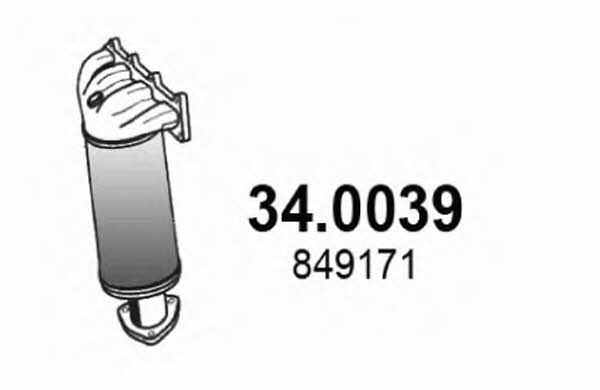 Asso 34.0039 Catalytic Converter 340039