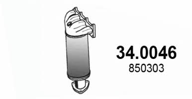 Asso 34.0046 Catalytic Converter 340046