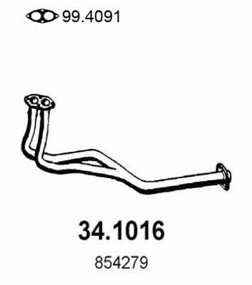 Asso 34.1016 Exhaust pipe 341016