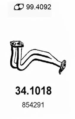  34.1018 Exhaust pipe 341018