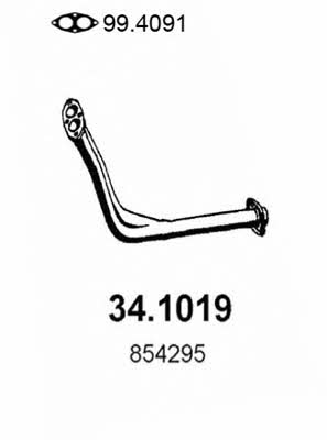  34.1019 Exhaust pipe 341019