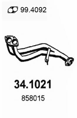 Asso 34.1021 Exhaust pipe 341021