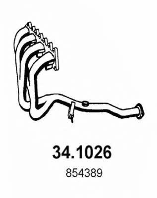Asso 34.1026 Exhaust pipe 341026