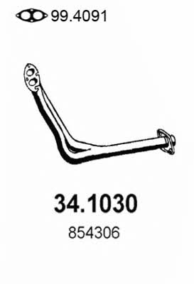Asso 34.1030 Exhaust pipe 341030